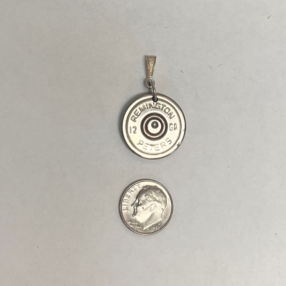 12 gauge handmade shell pendant